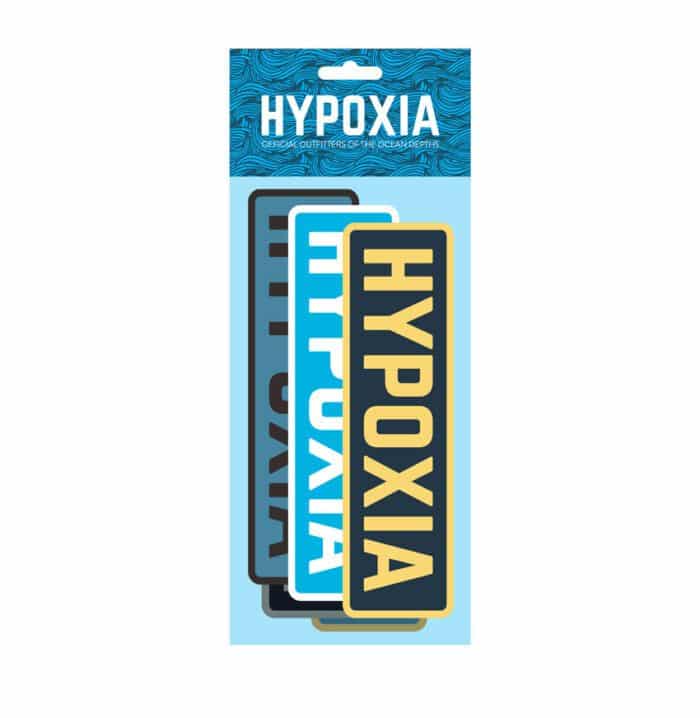 Hypoxia Freediving Spearfishing 5pc Sticker Pack 1 Decals Various Colors