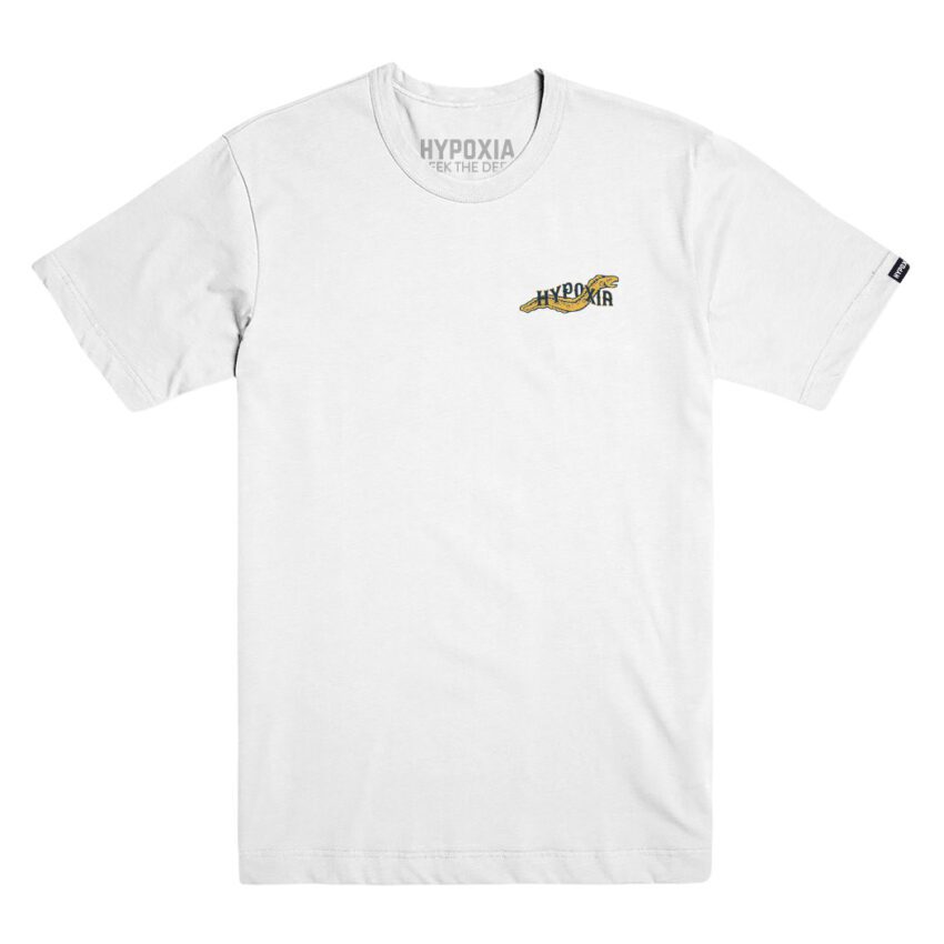 Hypoxia Freediving Spearfishing Neptune's Cut Tshirt White Front