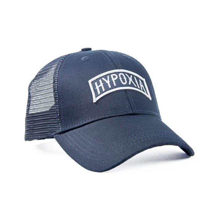 HYPOXIA Spearfishing Freediving Archway Trucker Hat Navy Front